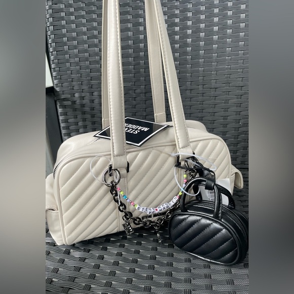 Steve Madden Bag, Steve Madden Shoulder Bag,Steve Madden white Bag. - Picture 16 of 16
